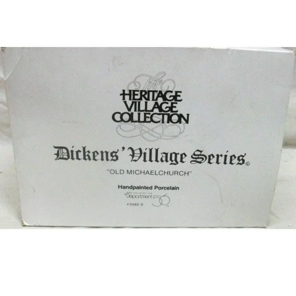 Dept‎ 56 Old Michael Church Heritage Village Collection In Box